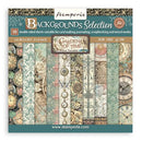 Stamperia Gardens of Time 8x8 Paper Pack - Backgrounds, SBBS142