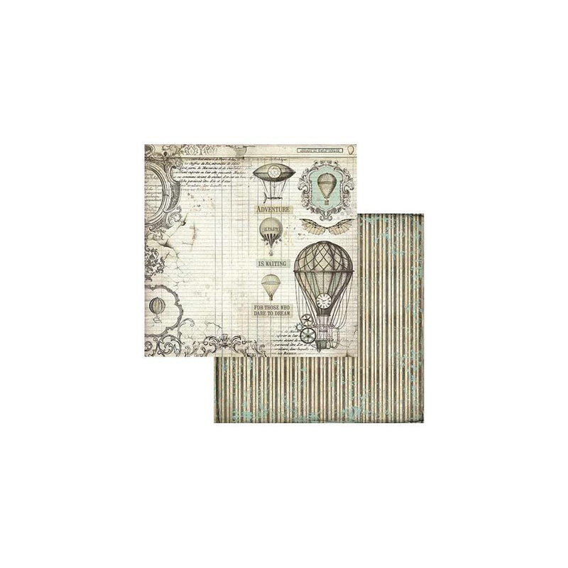 Stamperia Double-Sided 8x8 Paper Pad 10Pc - Voyages Fantastiques, SBBS30