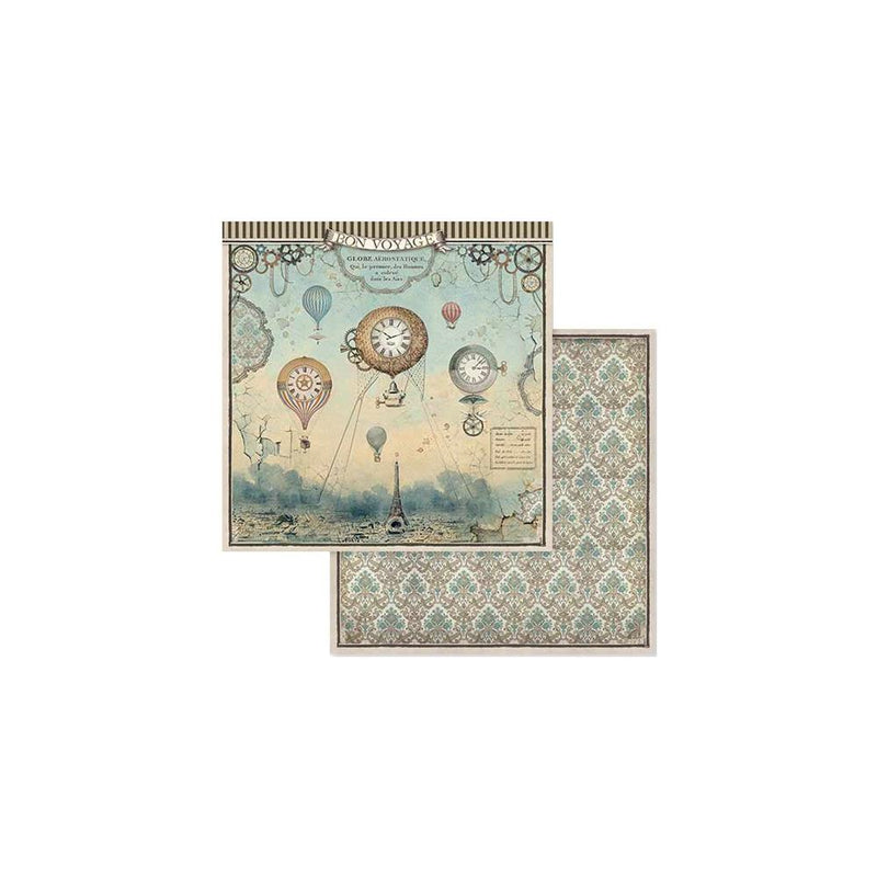 Stamperia Double-Sided 8x8 Paper Pad 10Pc - Voyages Fantastiques, SBBS30