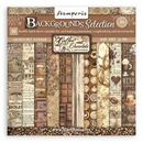 Stamperia Coffee & Chocolate - 8x8 Double-sided Paper Pad - Backgrounds, SBBS94