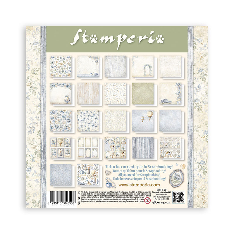 Stamperia 8x8 Single-Sided Maxi Pad 22Pc - Timeless, SBBSXB13