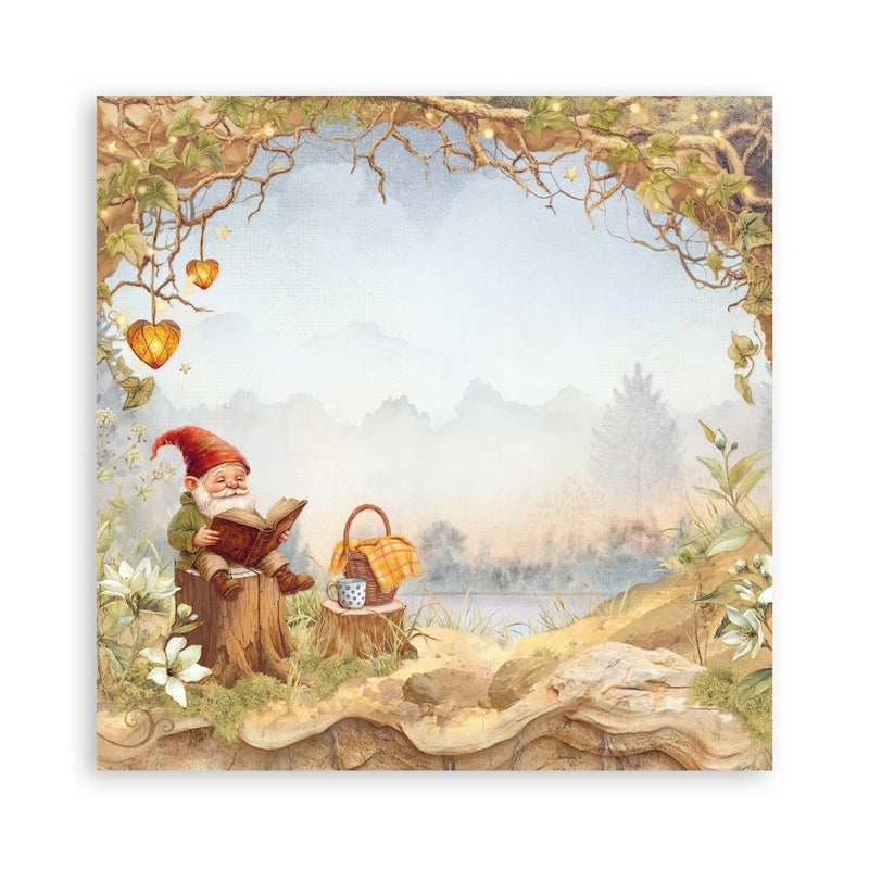 Stamperia Whispering Woods - 8x8 Single-sided Maxi Pad, SBBSXB17