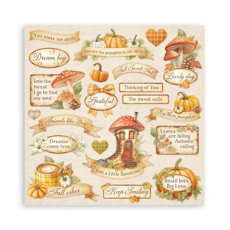 Stamperia Whispering Woods - 8x8 Single-sided Maxi Pad, SBBSXB17