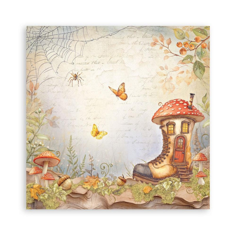 Stamperia Whispering Woods - 8x8 Single-sided Maxi Pad, SBBSXB17