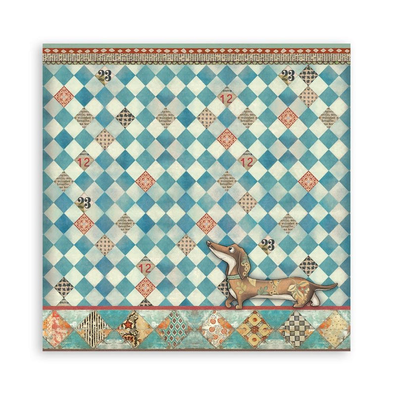 Stamperia Furry Friends - 8x8 Single-sided Maxi Pad, SBBSXB18