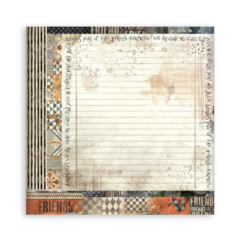 Stamperia Furry Friends - 8x8 Single-sided Maxi Pad, SBBSXB18