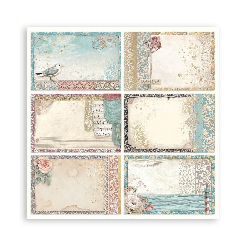 Stamperia Single-Sided 12x12 Maxi Paper Pad 22pc - Venice City of Art, SBBXLB26