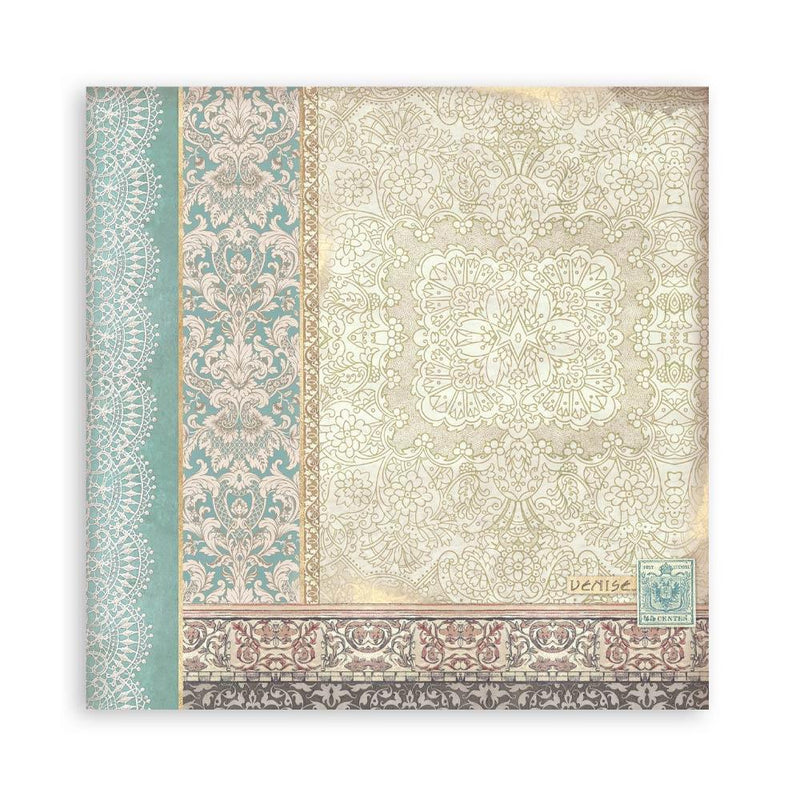 Stamperia Single-Sided 12x12 Maxi Paper Pad 22pc - Venice City of Art, SBBXLB26