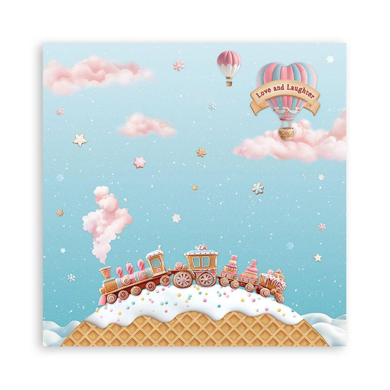Stamperia Single-Sided 12x12 Maxi Paper Pad 22pc - Candy Christmas, SBBXLB27