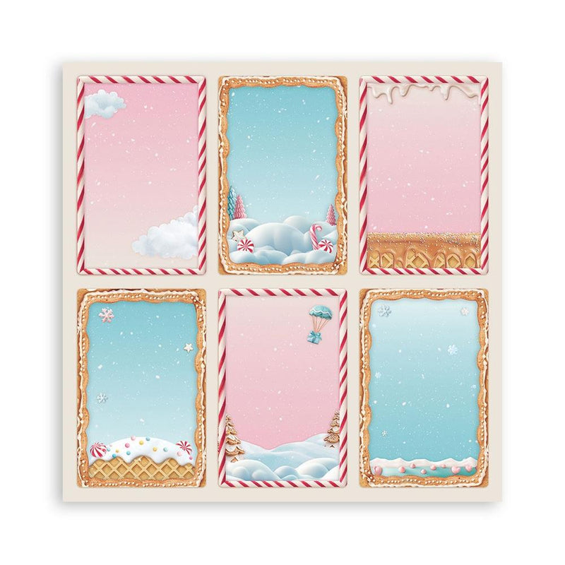 Stamperia Single-Sided 12x12 Maxi Paper Pad 22pc - Candy Christmas, SBBXLB27