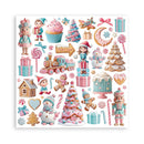 Stamperia Single-Sided 12x12 Maxi Paper Pad 22pc - Candy Christmas, SBBXLB27