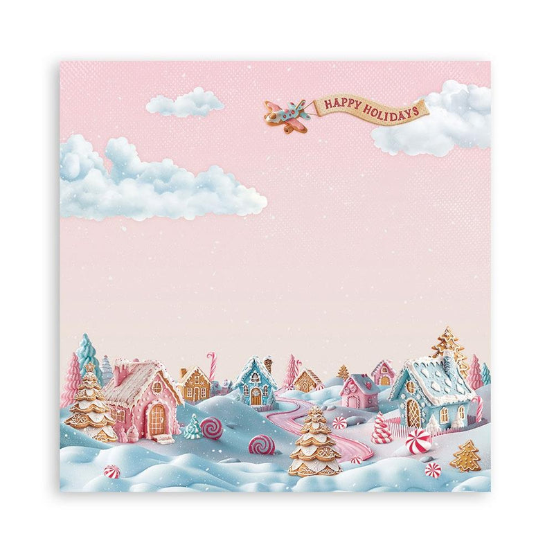 Stamperia Single-Sided 12x12 Maxi Paper Pad 22pc - Candy Christmas, SBBXLB27