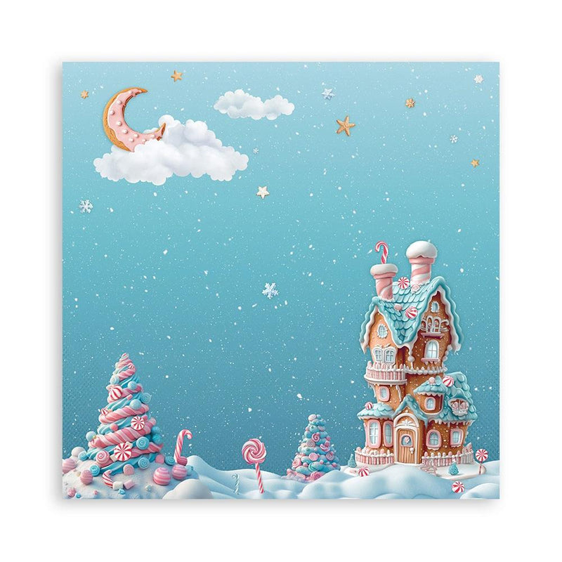 Stamperia Single-Sided 12x12 Maxi Paper Pad 22pc - Candy Christmas, SBBXLB27