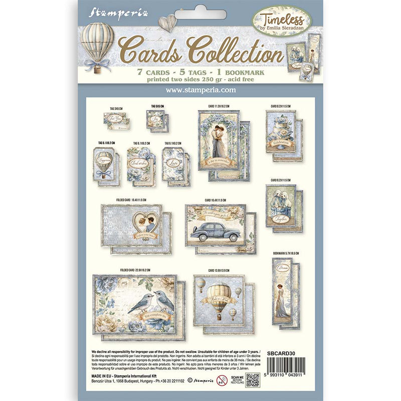 Stamperia Cards Collection - Timeless, SBCARD30