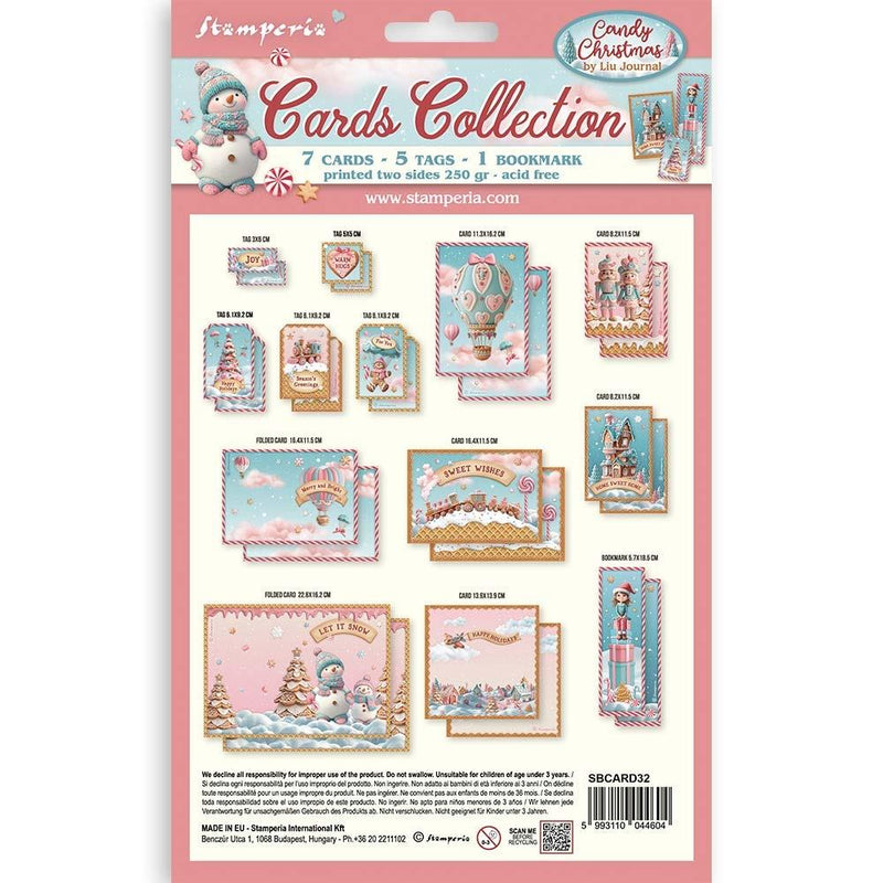 Stamperia Card Collection - Candy Christmas, SBCARD32