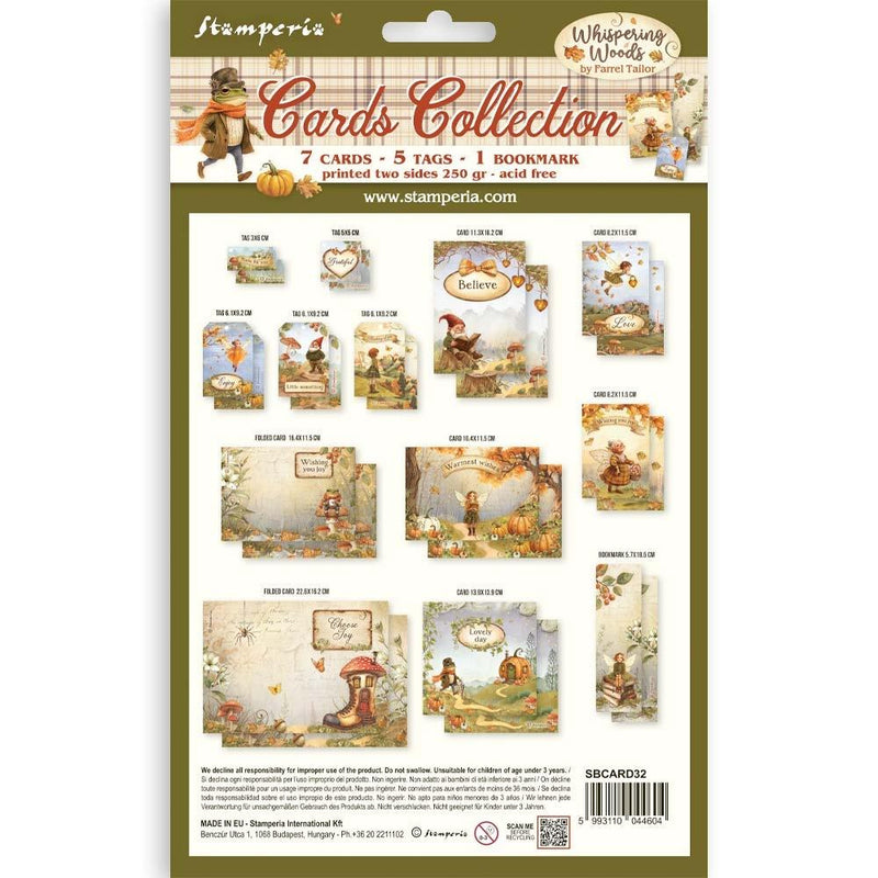 Stamperia Whispering Woods - Cards Collection, SBCARD33