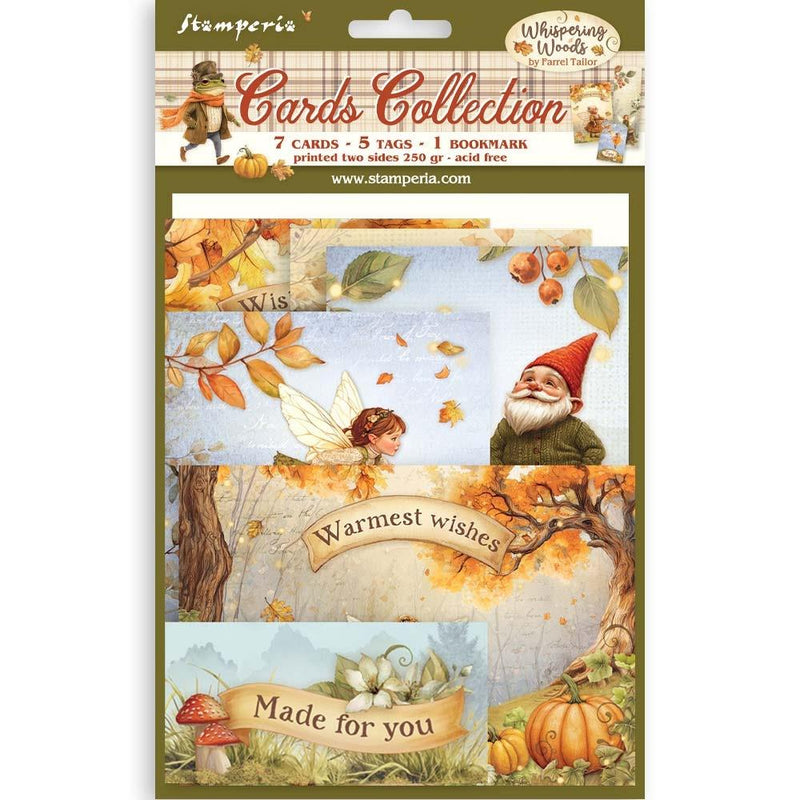 Stamperia Whispering Woods - Cards Collection, SBCARD33