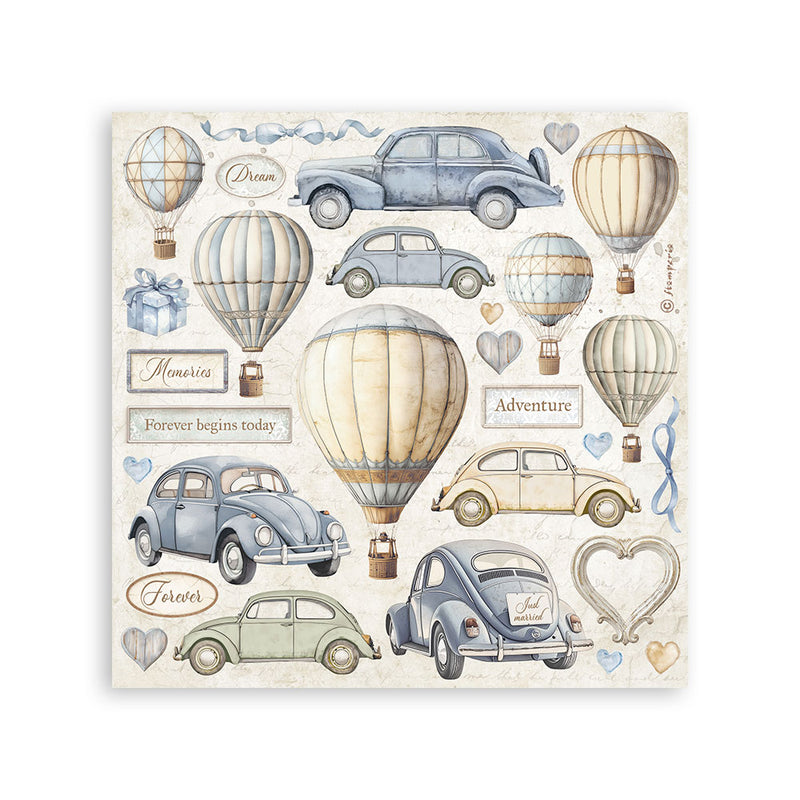 Stamperia Stickers 6.5x6.5, 4pg - Timeless, SBSTK02