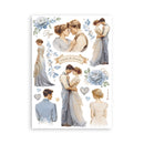 Stamperia A5 Washi Pad 8Pc - Timeless, SBW20