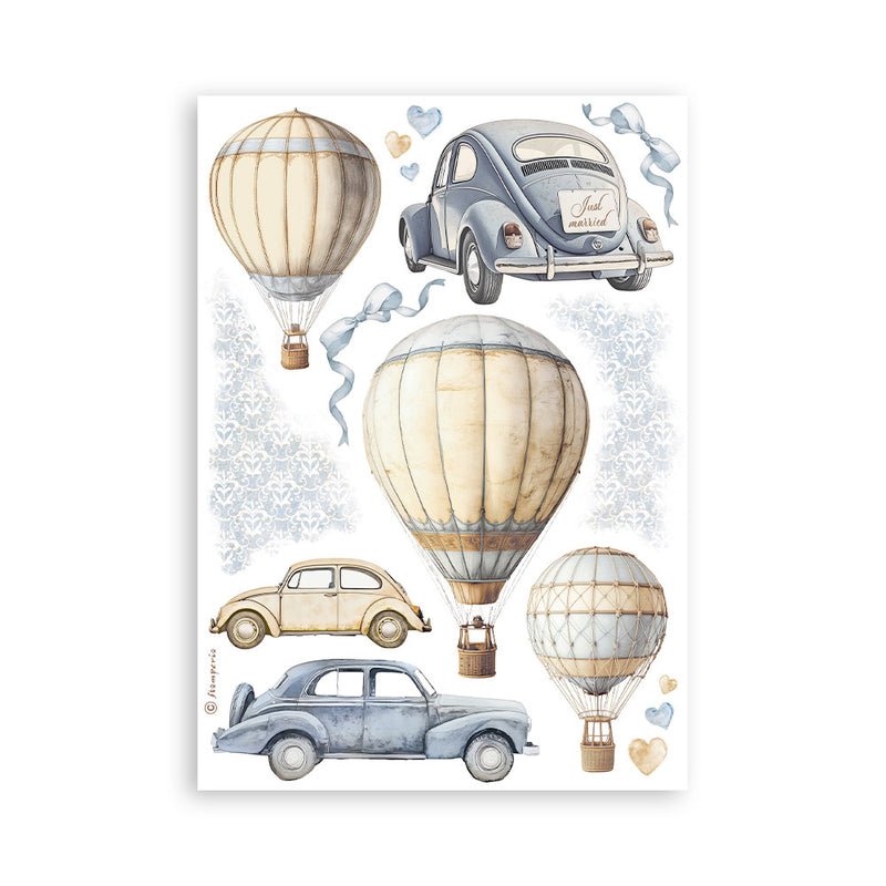 Stamperia A5 Washi Pad 8Pc - Timeless, SBW20