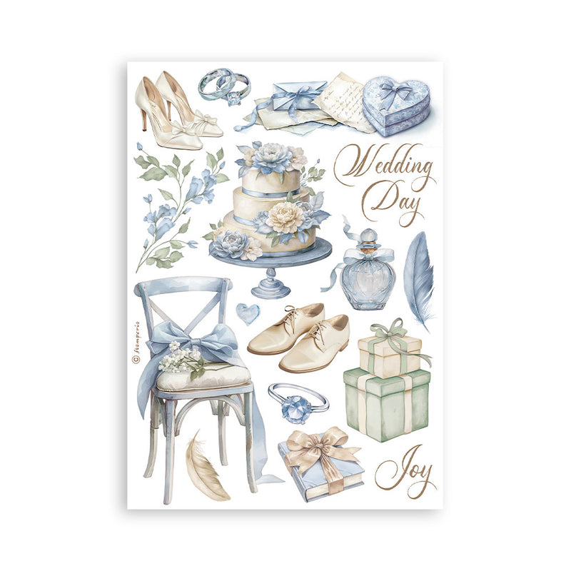 Stamperia A5 Washi Pad 8Pc - Timeless, SBW20