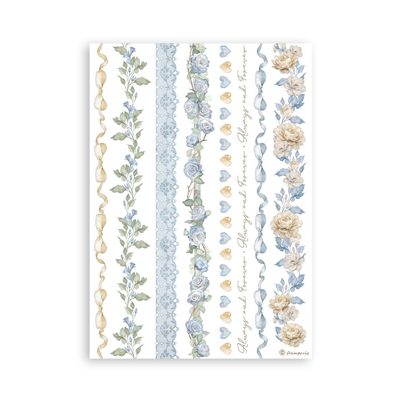 Stamperia A5 Washi Pad 8Pc - Timeless, SBW20