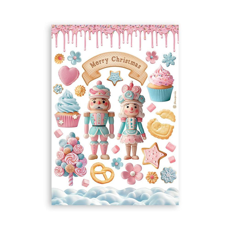 Stamperia A5 Washi Pad - Candy Christmas, SBW22
