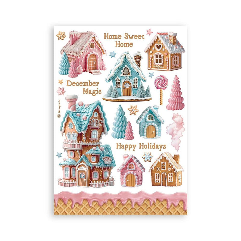 Stamperia A5 Washi Pad - Candy Christmas, SBW22