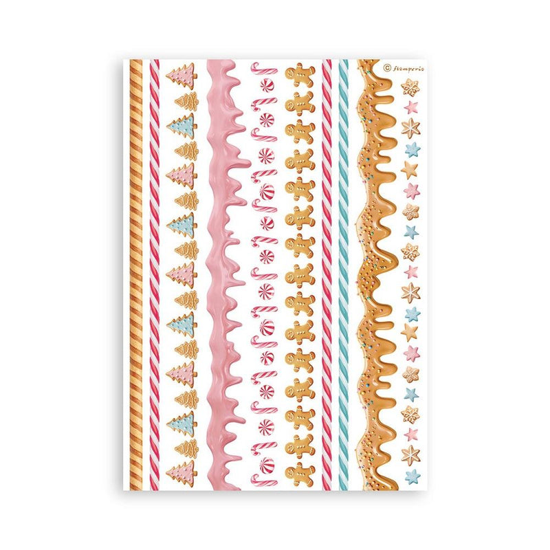 Stamperia A5 Washi Pad - Candy Christmas, SBW22