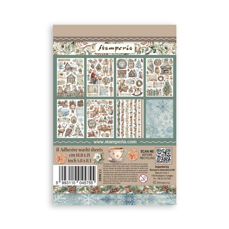 Stamperia A5 Washi Pad - The Owl's House, SBW23