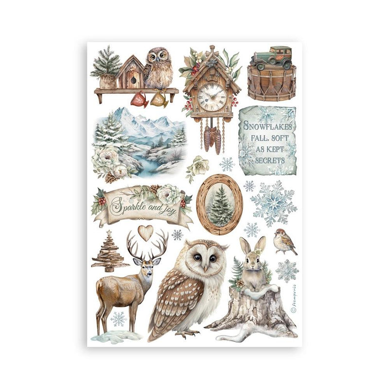 Stamperia A5 Washi Pad - The Owl's House, SBW23