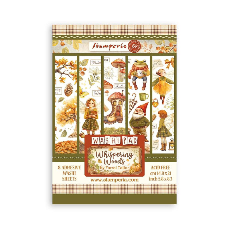 Stamperia Whispering Woods - A5 Washi Pad, SBW24