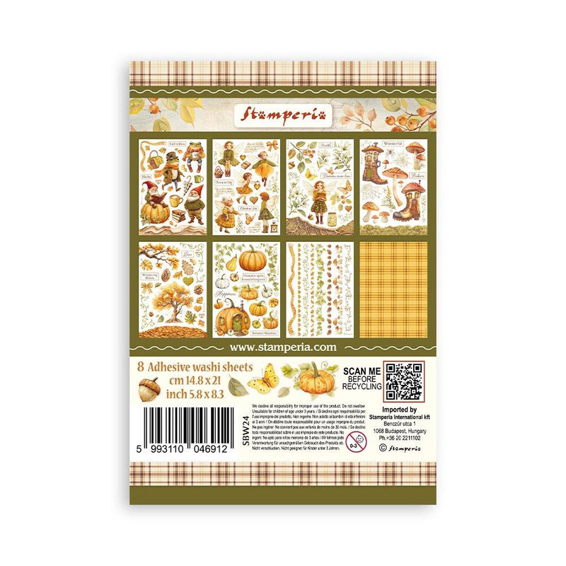 Stamperia Whispering Woods - A5 Washi Pad, SBW24