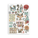 Stamperia Furry Friends - A5 Washi Pad, SBW25
