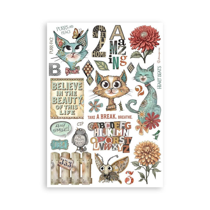 Stamperia Furry Friends - A5 Washi Pad, SBW25