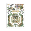 Stamperia A5 Washi Pad- Herbarium Silvae, SBW27