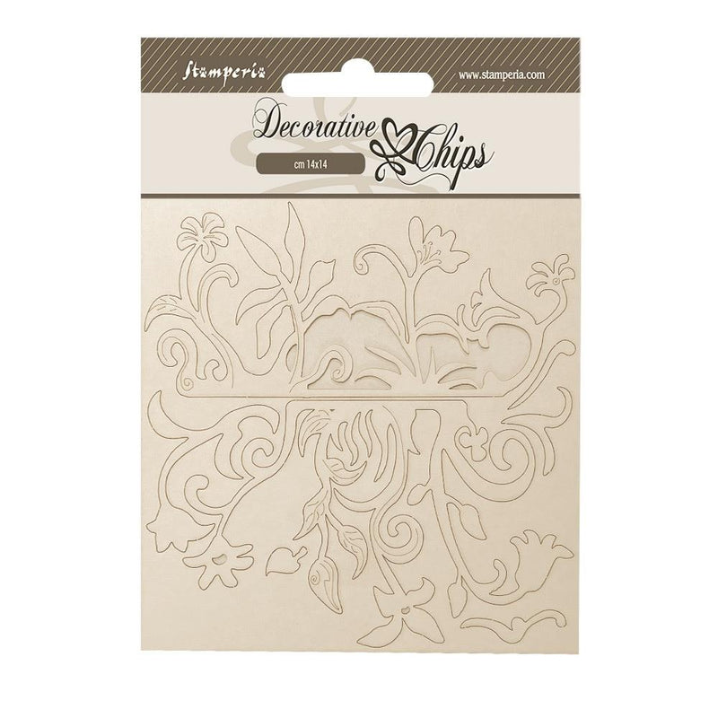 Stamperia  Decorative Chips - Hidden Grove Pattern, SCB260