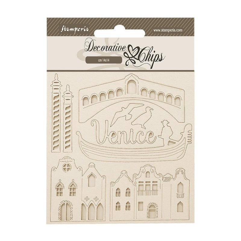 Stamperia  Decorative Chips - Venice City of Art elements, SCB269