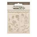 Stamperia  Decorative Chips - Venice City of Art roses and frame, SCB270