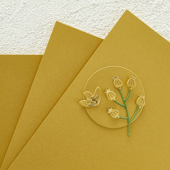 Spellbinders Brushed Cardstock  8.5x11-10pc - Brushed Gold, SCS-116