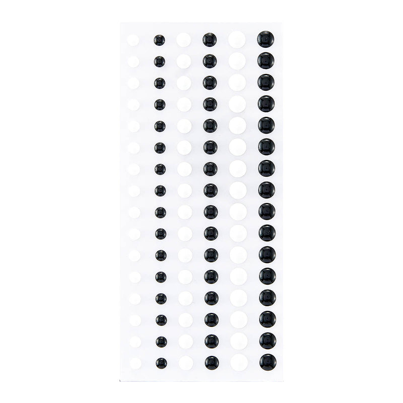 Spellbinders Dimensional Enamel Dots - Black & White, SCS-285