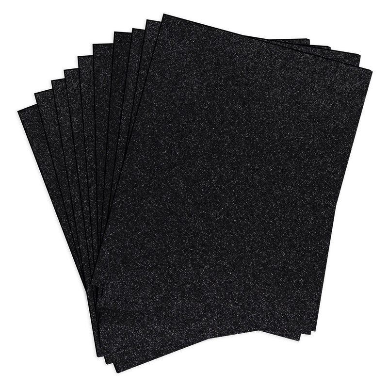 Spellbinders Pop-Up Die Cutting Glitter Foam Sheets - Black, SCS-292