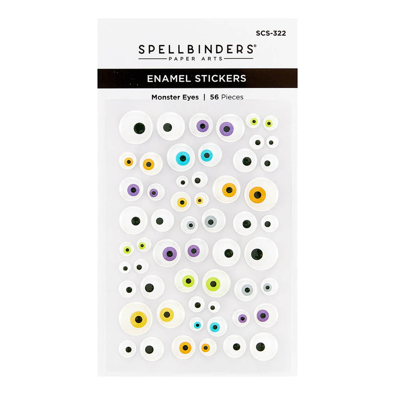 Spellbinders - Monster Eyes Enamel Stickers, SCS-322