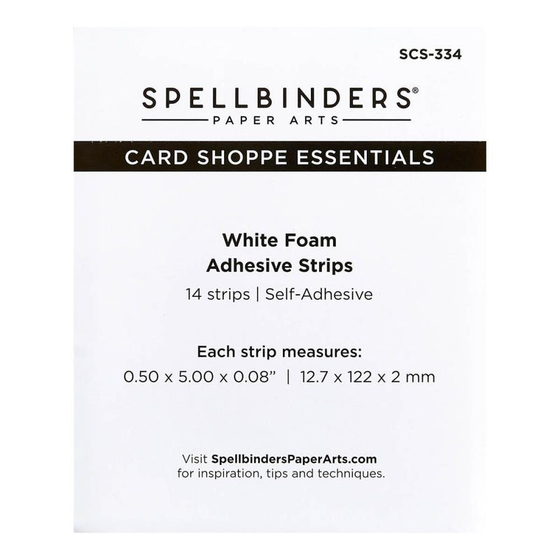 Spellbinders - Card Shoppe Essentials - White Foam Adhesive Strips, SCS-334