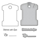 Spellbinders - Stamp & Die Set - Stitched with Love Bobbin, SDS-186