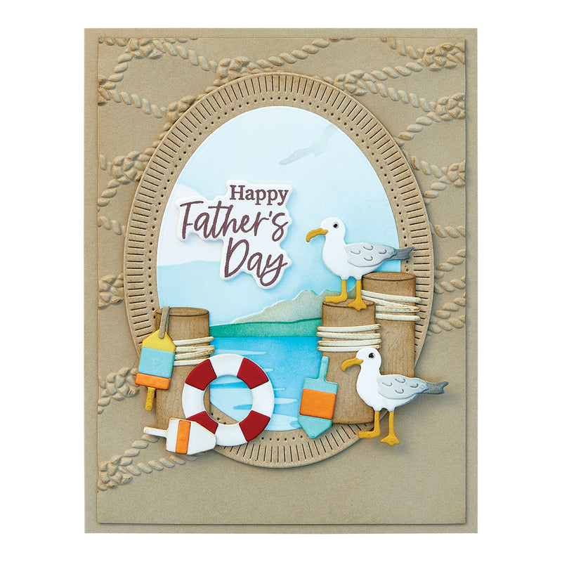 Spellbinders Stamp & Die Set - Fair Winds Sentiments, SDS-193 by: Dawn Woleslagle