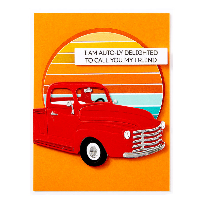 Spellbinders Stamp & Die Set - Crusin' by Sentiments, SDS-204 by Mindy Eggen