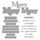 Spellbinders Stamp & Die Set - Merry Sentiments, SDS-205