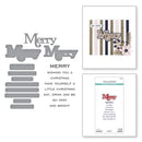 Spellbinders Stamp & Die Set - Merry Sentiments, SDS-205