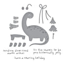 Spellbinders Stamp & Die Set - Dino Sized Holiday, SDS-209